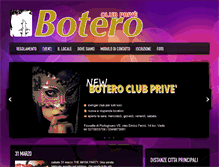 Tablet Screenshot of boteroclub.com